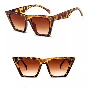 🍋2/$30 New Leopard Squared Cat Eye Sunglasses